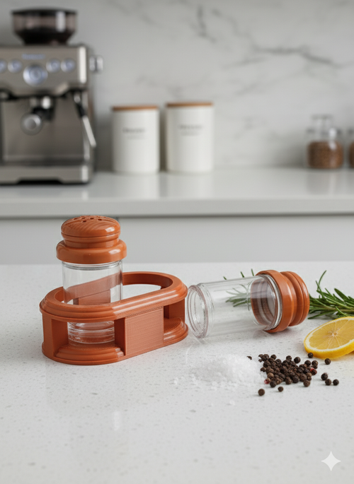 Multipurpose Plastic Salt & Pepper Shaker | Easy Pour Seasoning Dispenser for Kitchen